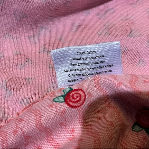 Vtg Mary Engelbreit Dreamwear Nightgown Womens Pink Floral Crochet Trim Cottage - Picture 13 of 13